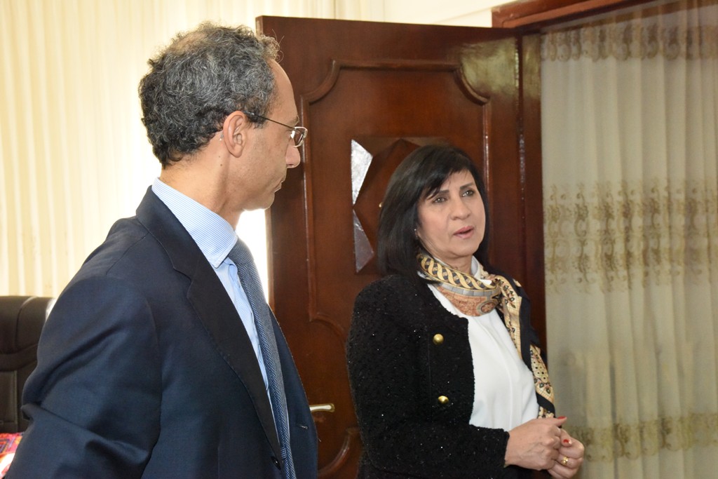 رئيسة بلدية بيت لحم تستقبل القنصل الإيطالي العام وممثلة الوكالة الإيطالية للتعاون الإنمائي وتقدم لهم مقترحات لمشاريع جديدة 