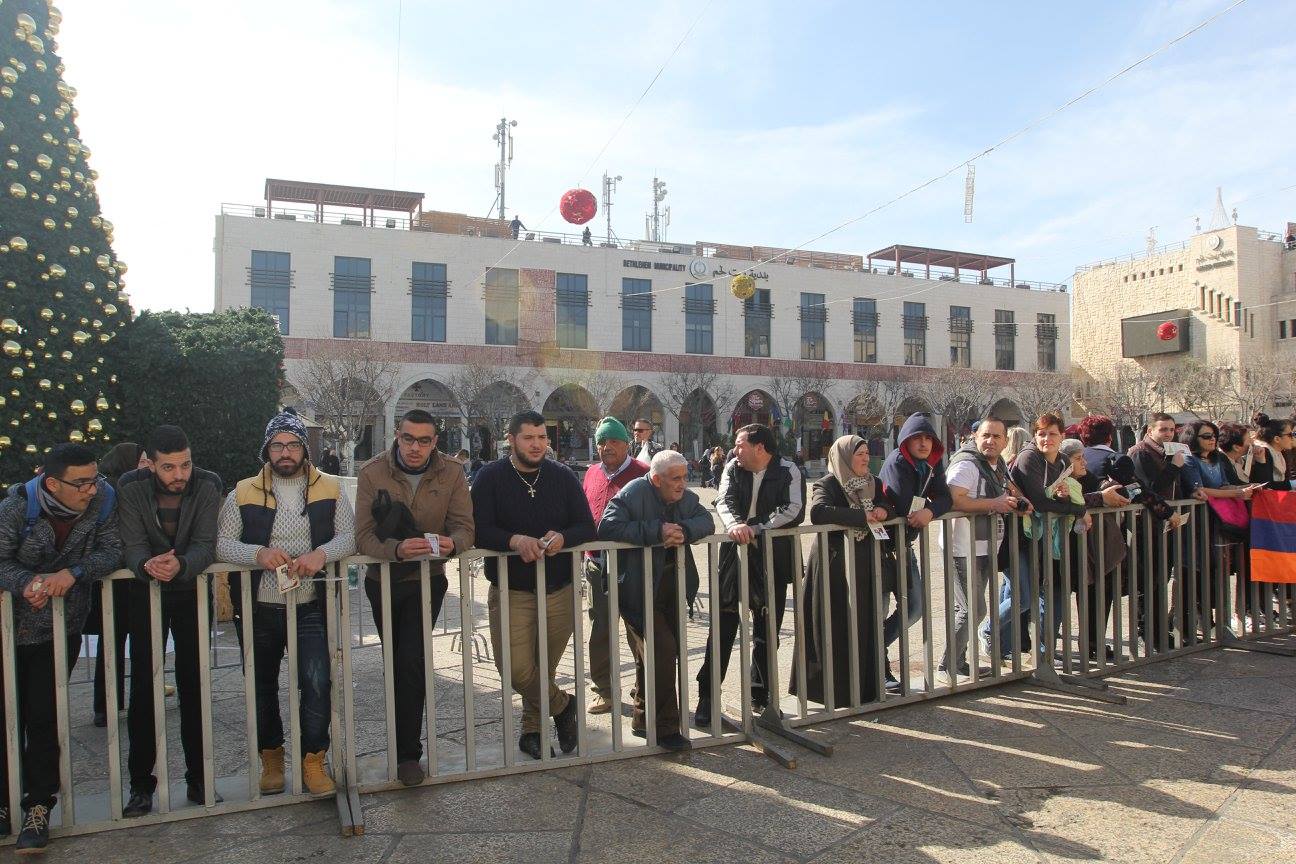 رئيسة وأعضاء مجلس بلدية بيت لحم يشاركون في استقبال غبطة بطريرك الأرمن نورهان مانوجيان