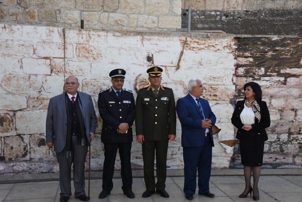 رئيسة بلدية بيت لحم تشارك في استقبال رئيس بولندا اندري دودا وترافقه في جولته 