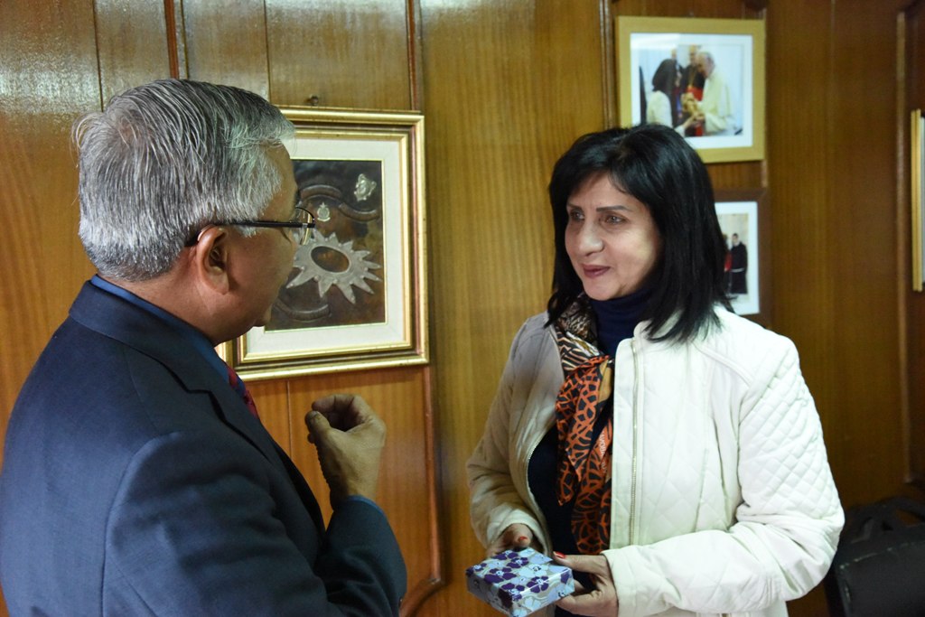 رئيسة بلدية بيت لحم تستقبل ممثل جمهورية سنغافورة غير المقيم لدى دولة فلسطين