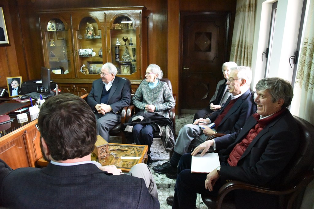 رئيسة بلدية بيت لحم تستقبل وفد مؤسسة الشرق الأوسط للسلام القادم من الولايات المتحدة الأمريكية 