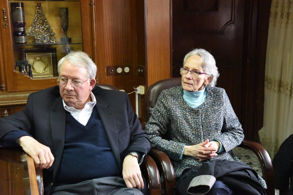 رئيسة بلدية بيت لحم تستقبل وفد مؤسسة الشرق الأوسط للسلام القادم من الولايات المتحدة الأمريكية 