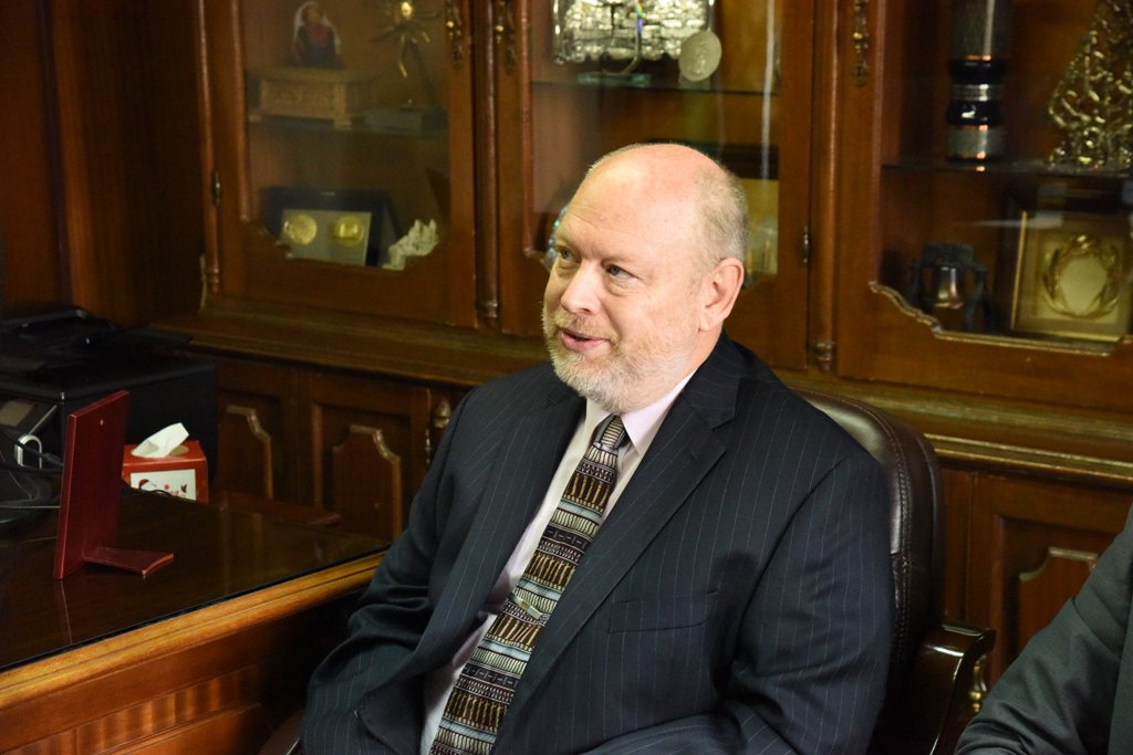 رئيسة بلدية بيت لحم تستقبل المستشار الاقتصادي الجديد في القنصلية الأمريكية العامة في القدس 