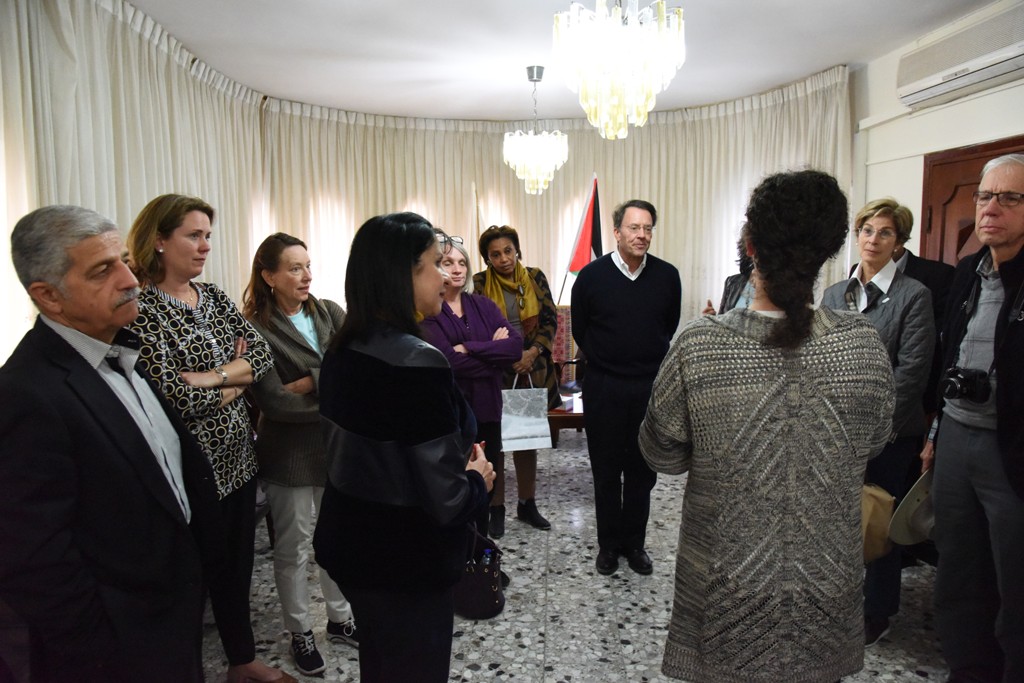 رئيسة بلدية بيت لحم تستقبل رئيس بلدية دورماغن ووفد مؤسسة مجتمعات عالمية 