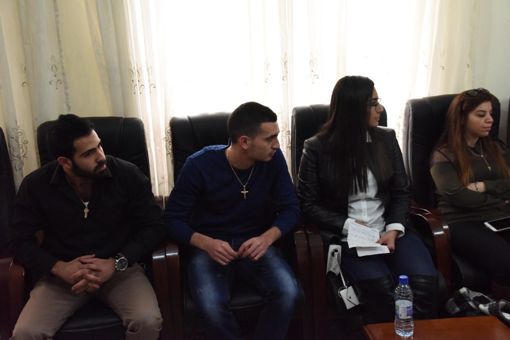 رئيسة بلدية بيت لحم تستقبل رئيس بلدية دورماغن ووفد مؤسسة مجتمعات عالمية 