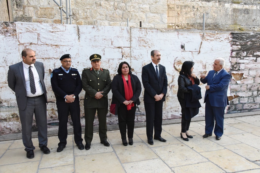 رئيسة بلدية بيت لحم تشارك في استقبال الرئيس البوسني 