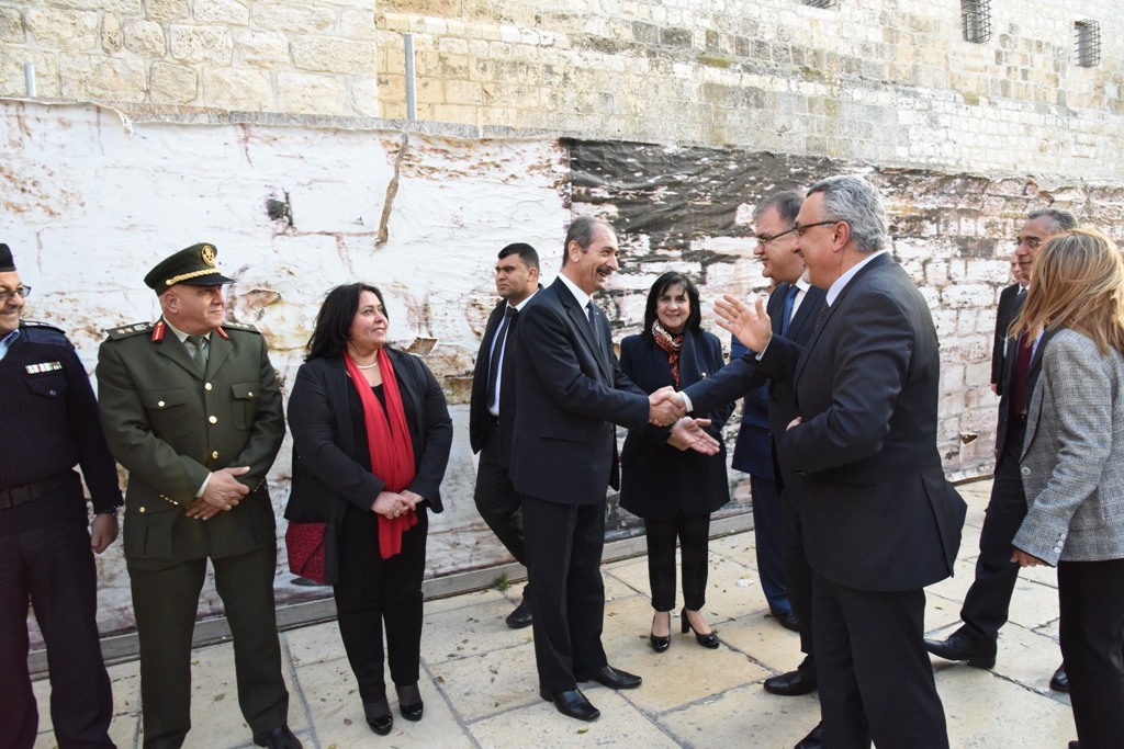 رئيسة بلدية بيت لحم تشارك في استقبال الرئيس البوسني 