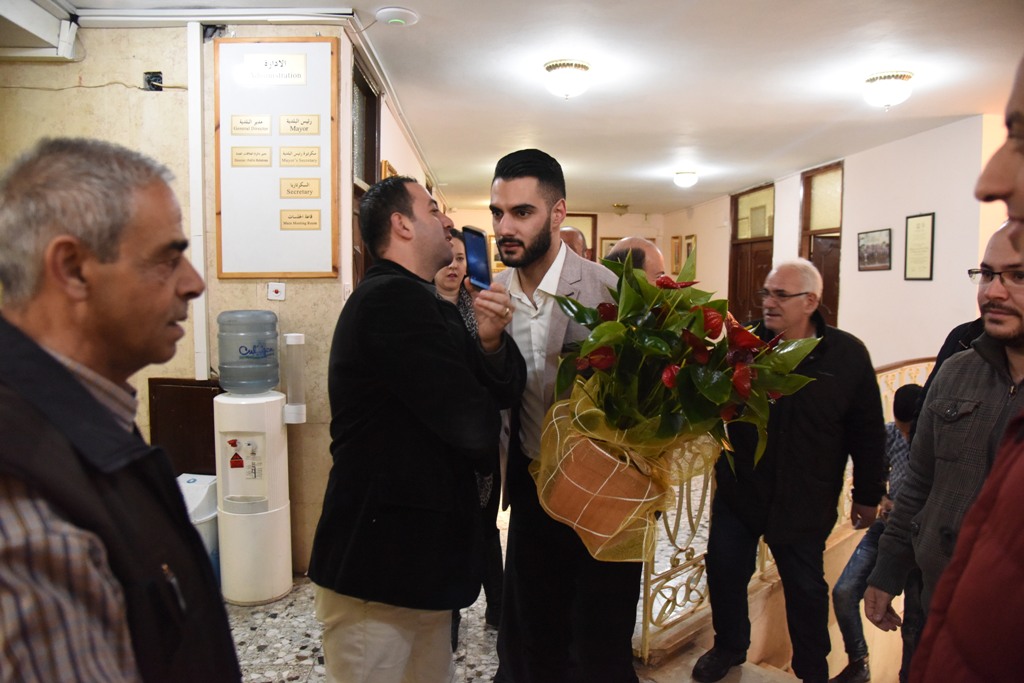 إحتفال عيد الأم في بلدية بيت لحم بحضور محبوب العرب يعقوب شاهين