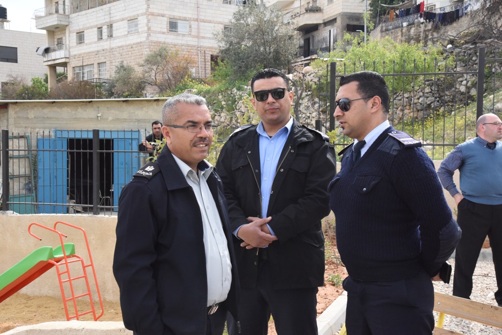 بلدية بيت لحم تفتتح مع شركائها حديقة البيارة في شارع  باب الجبيعة في المدينة