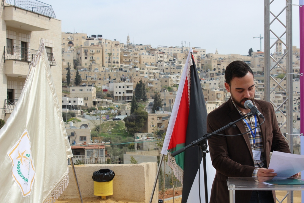 بلدية بيت لحم تفتتح مع شركائها حديقة البيارة في شارع  باب الجبيعة في المدينة