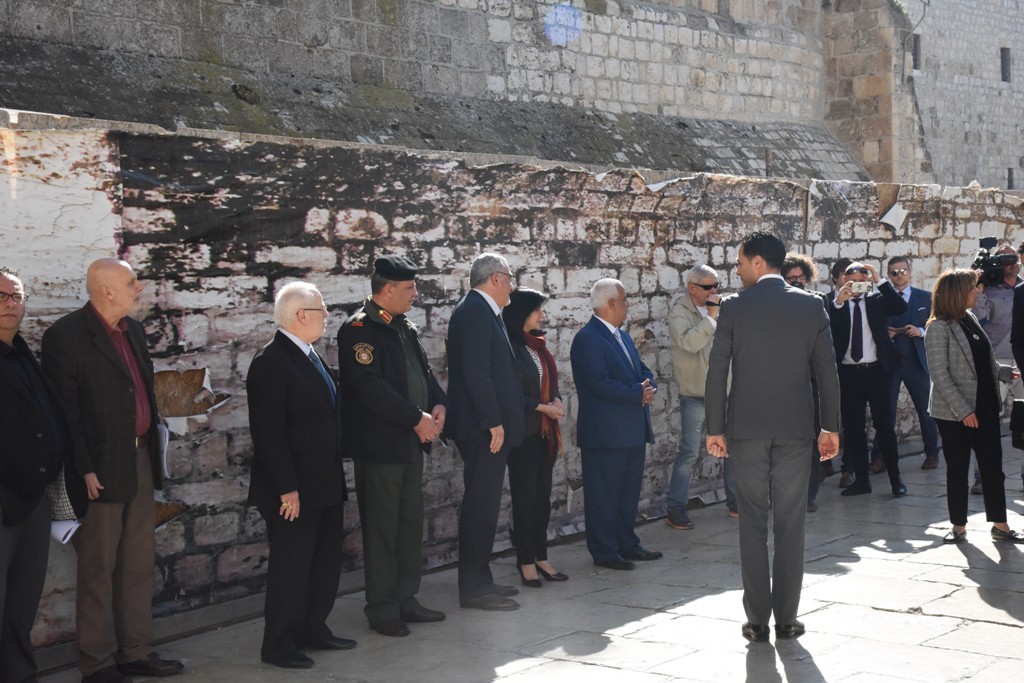 رئيسة بلدية بيت لحم تشارك في إستقبال رئيس جمهورية سلوفاكيا وتلتقي برئيس بلدية غرونوبل الفرنسية