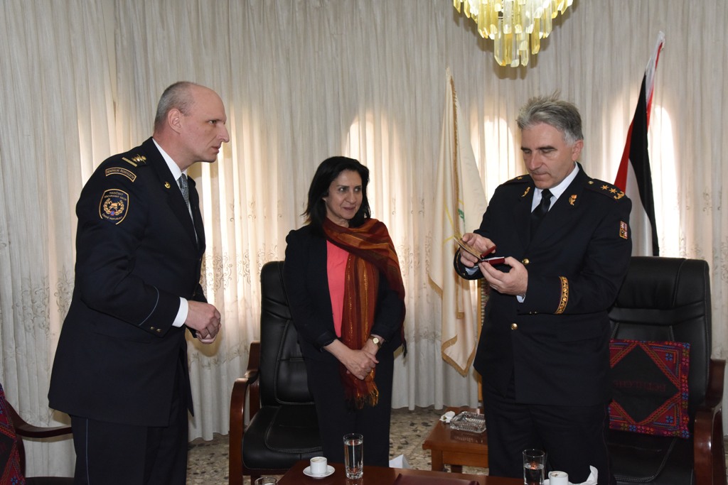 رئيسة بلدية بيت لحم تستقبل مدير عام الدفاع المدني في التشيك والوفد المرافق