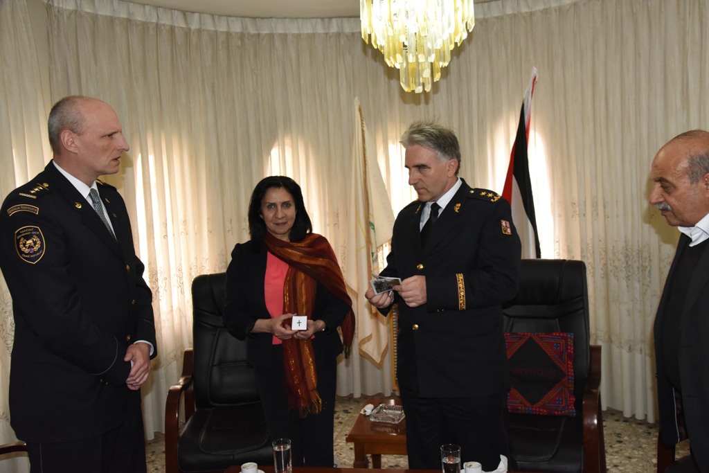 رئيسة بلدية بيت لحم تستقبل مدير عام الدفاع المدني في التشيك والوفد المرافق