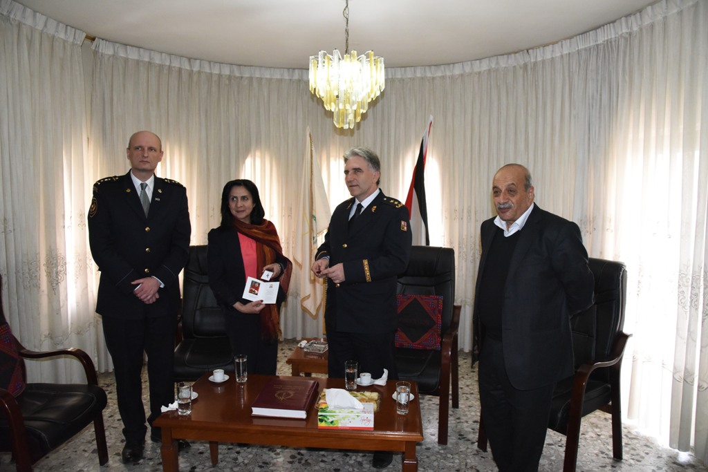 رئيسة بلدية بيت لحم تستقبل مدير عام الدفاع المدني في التشيك والوفد المرافق