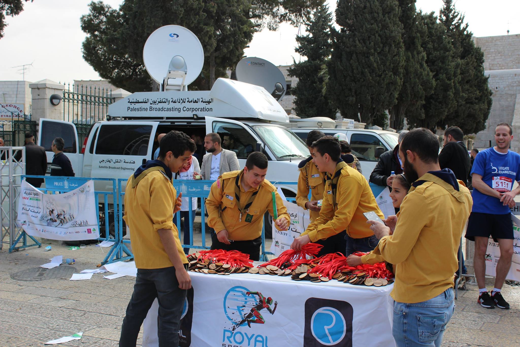 انطلاق ماراثون فلسطين الدولي الخامس في بيت لحم