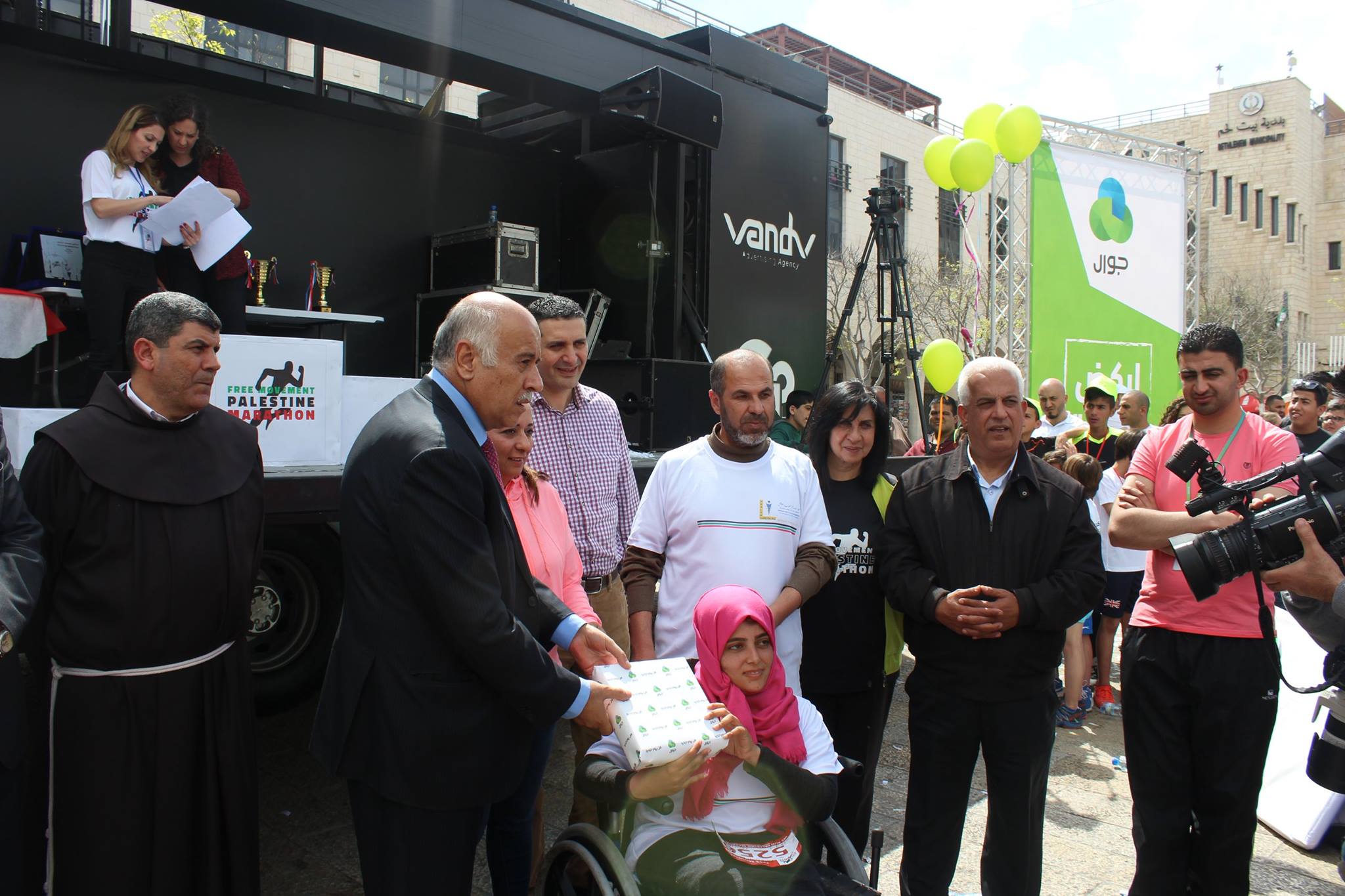 انطلاق ماراثون فلسطين الدولي الخامس في بيت لحم