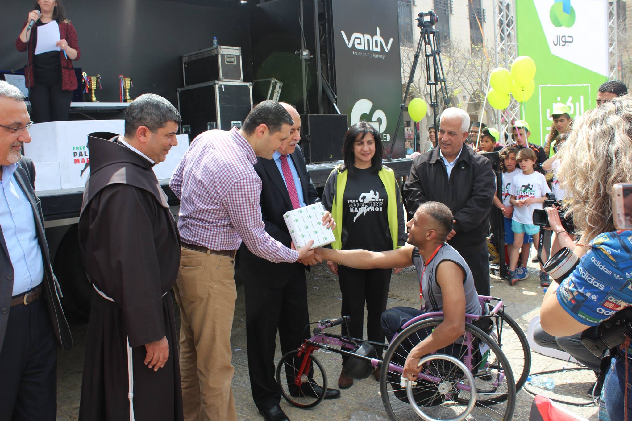 انطلاق ماراثون فلسطين الدولي الخامس في بيت لحم