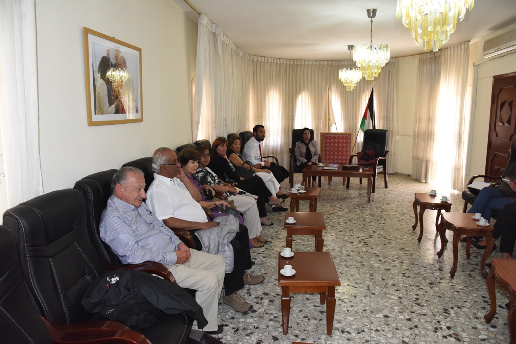 بابون تلتقي بوفد من مغتربي أبناء محافظة بيت لحم القادمين من تشلي 