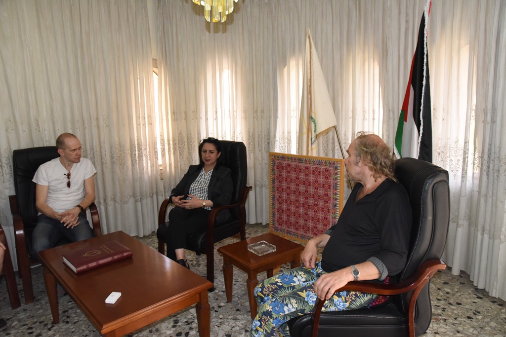 رئيسة بلدية بيت لحم تستقبل فرقة هورتوس ميوزيكوس الأستونية 