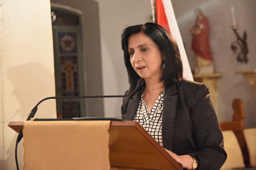  في إطار إتفاقية التوأمة بين بلديتي بيت لحم وهابسالو الأستونية عرض موسيقي ينادي بالسلام والمحبة في جامعة بيت لحم