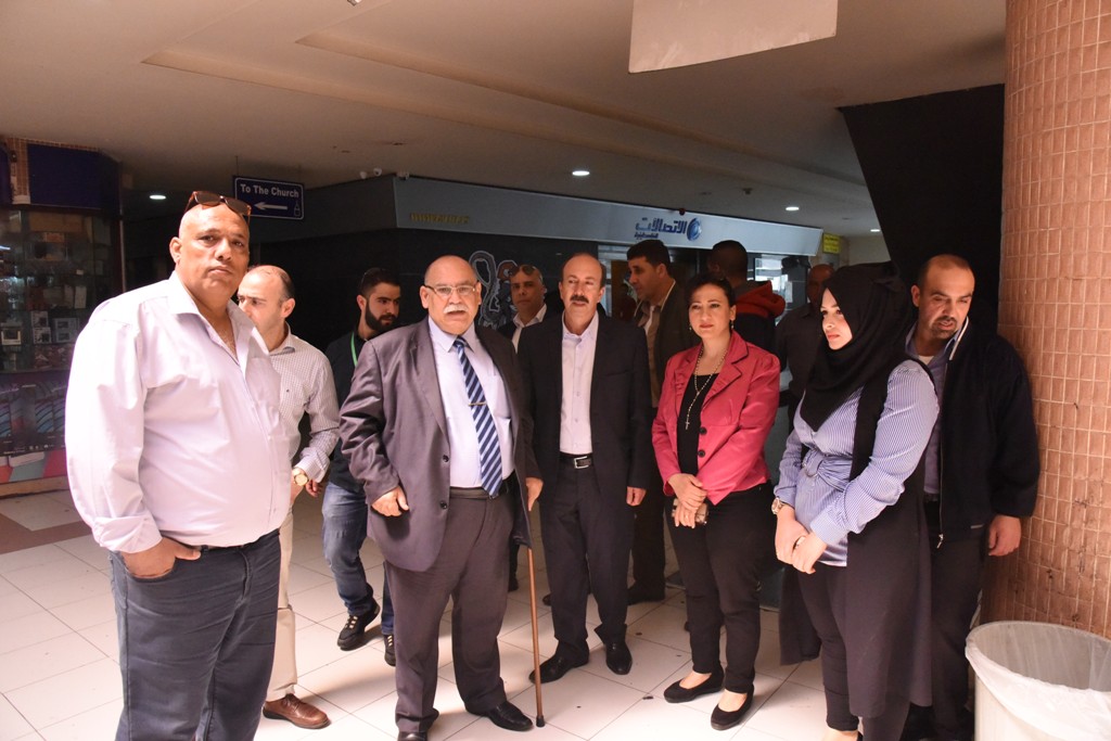 جولة تفقدية من قبل بلدية بيت لحم لمحطة الباصات المركزية قبيل الإستلام الرسمي مع بداية ايار