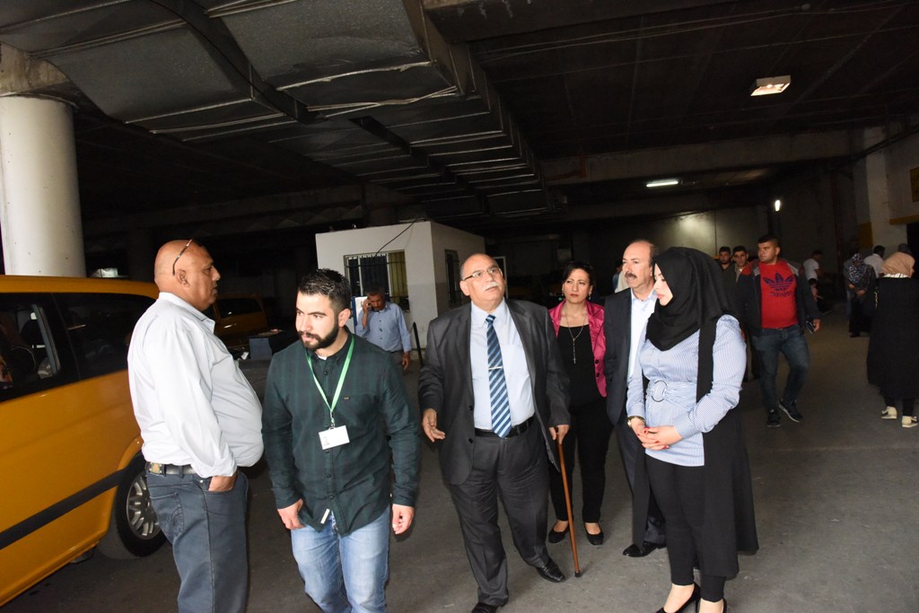 جولة تفقدية من قبل بلدية بيت لحم لمحطة الباصات المركزية قبيل الإستلام الرسمي مع بداية ايار