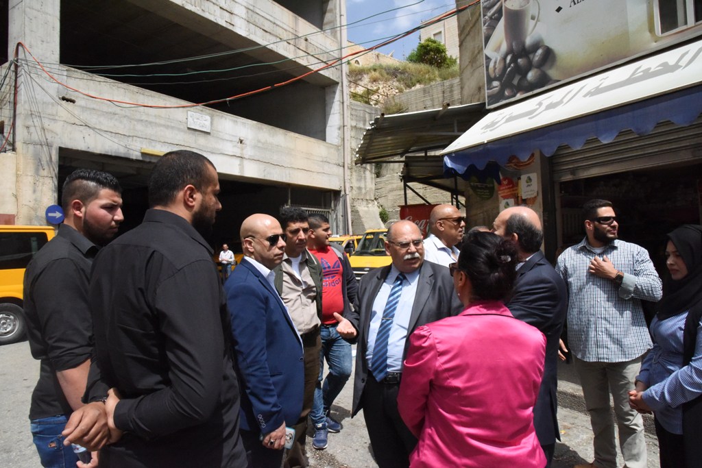 جولة تفقدية من قبل بلدية بيت لحم لمحطة الباصات المركزية قبيل الإستلام الرسمي مع بداية ايار