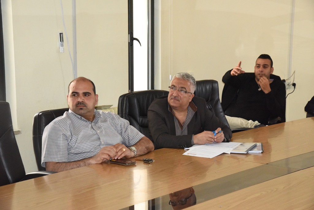 إجتماع في بلدية بيت لحم لعرض فكرة التصميم الأولي لمشروع اعادة تأهيل شارع النجمة