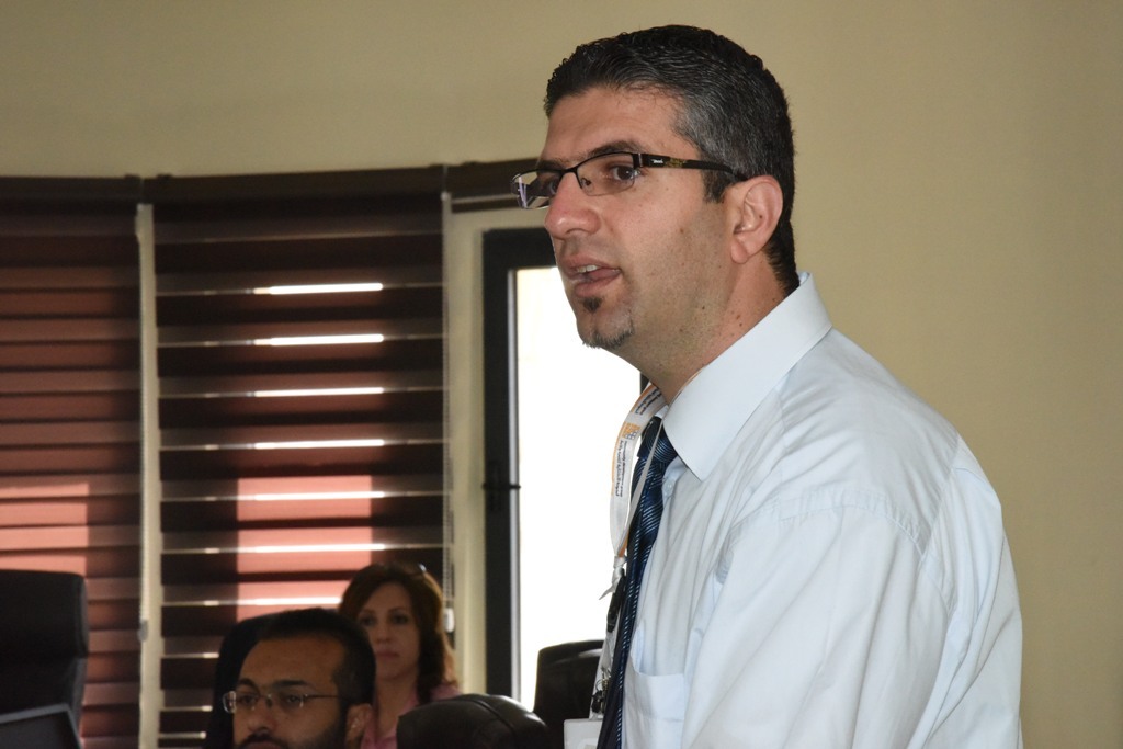 إجتماع في بلدية بيت لحم لعرض فكرة التصميم الأولي لمشروع اعادة تأهيل شارع النجمة