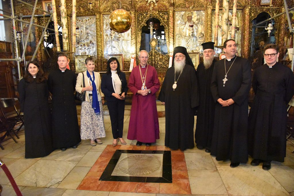 رئيسة بلدية بيت لحم تشارك في برنامج زيارة رئيس أساقفة كانتربري إلى بيت لحم 