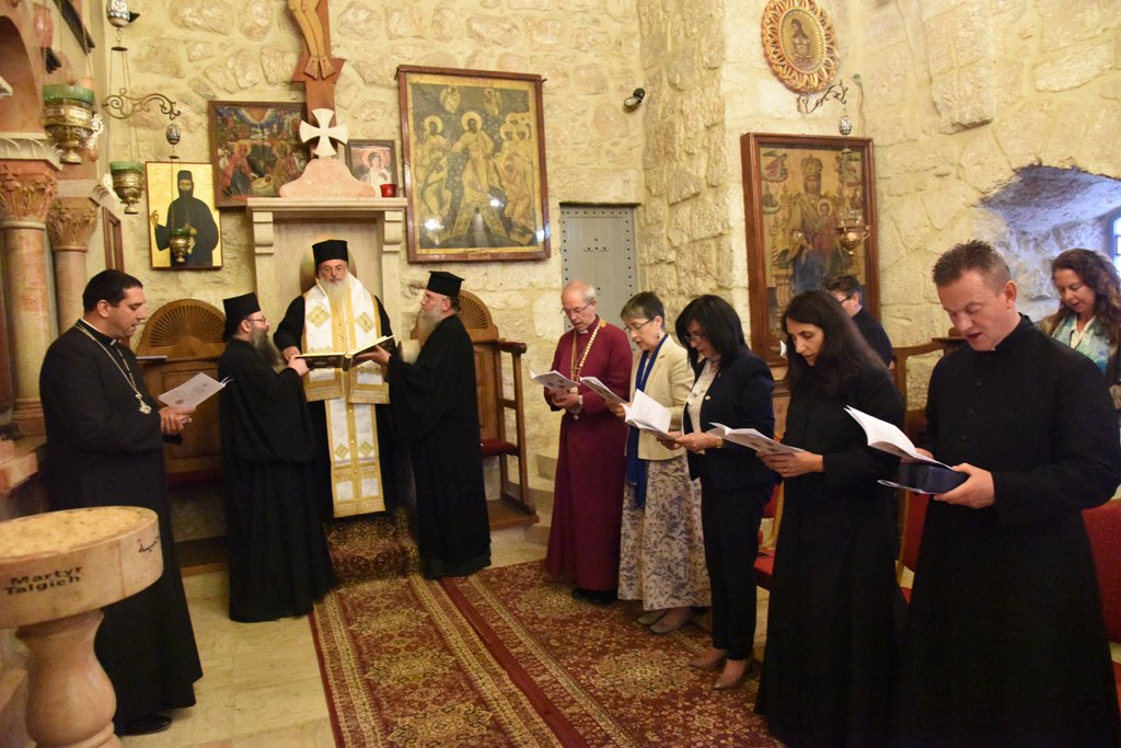 رئيسة بلدية بيت لحم تشارك في برنامج زيارة رئيس أساقفة كانتربري إلى بيت لحم 