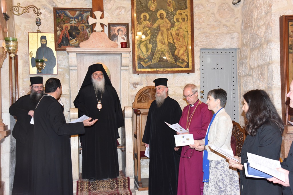 رئيسة بلدية بيت لحم تشارك في برنامج زيارة رئيس أساقفة كانتربري إلى بيت لحم 