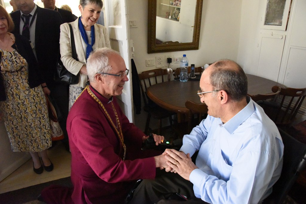 رئيسة بلدية بيت لحم تشارك في برنامج زيارة رئيس أساقفة كانتربري إلى بيت لحم 