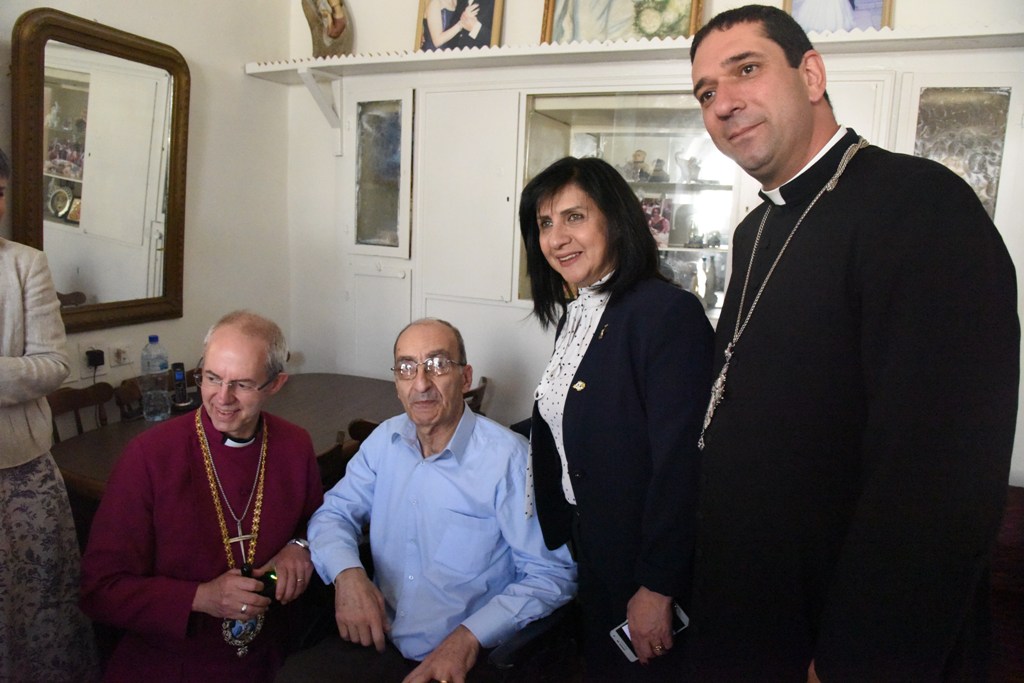 رئيسة بلدية بيت لحم تشارك في برنامج زيارة رئيس أساقفة كانتربري إلى بيت لحم 