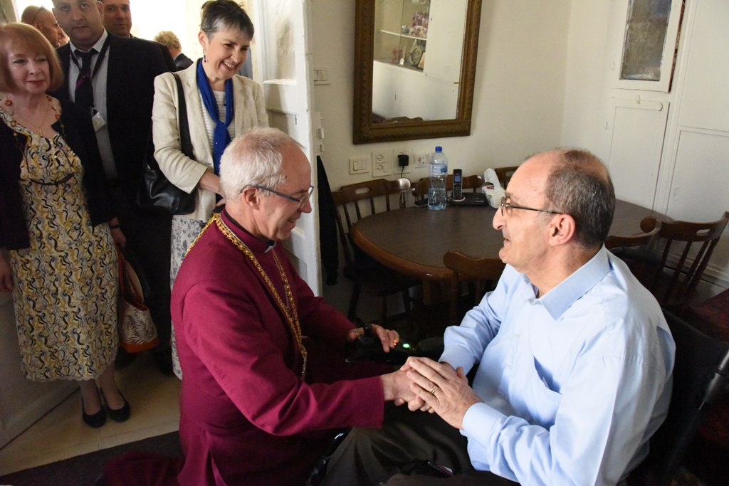 رئيسة بلدية بيت لحم تشارك في برنامج زيارة رئيس أساقفة كانتربري إلى بيت لحم 