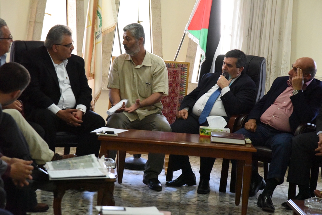  رئيس بلدية بيت لحم يبحث مع الوزير غنيم مشروع تطوير شبكة المياه