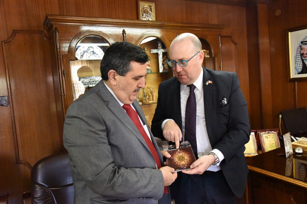 رئيس بلدية بيت لحم يستقبل ممثل مالطا في فلسطين 