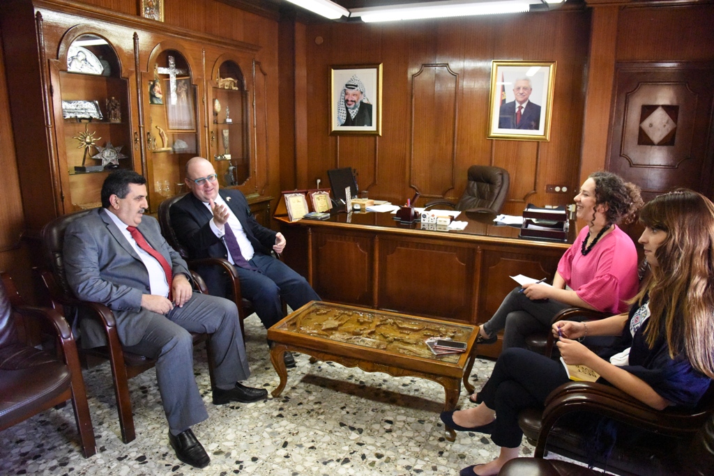 رئيس بلدية بيت لحم يستقبل ممثل مالطا في فلسطين 