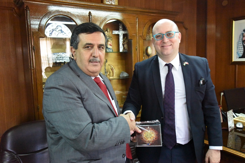 رئيس بلدية بيت لحم يستقبل ممثل مالطا في فلسطين 