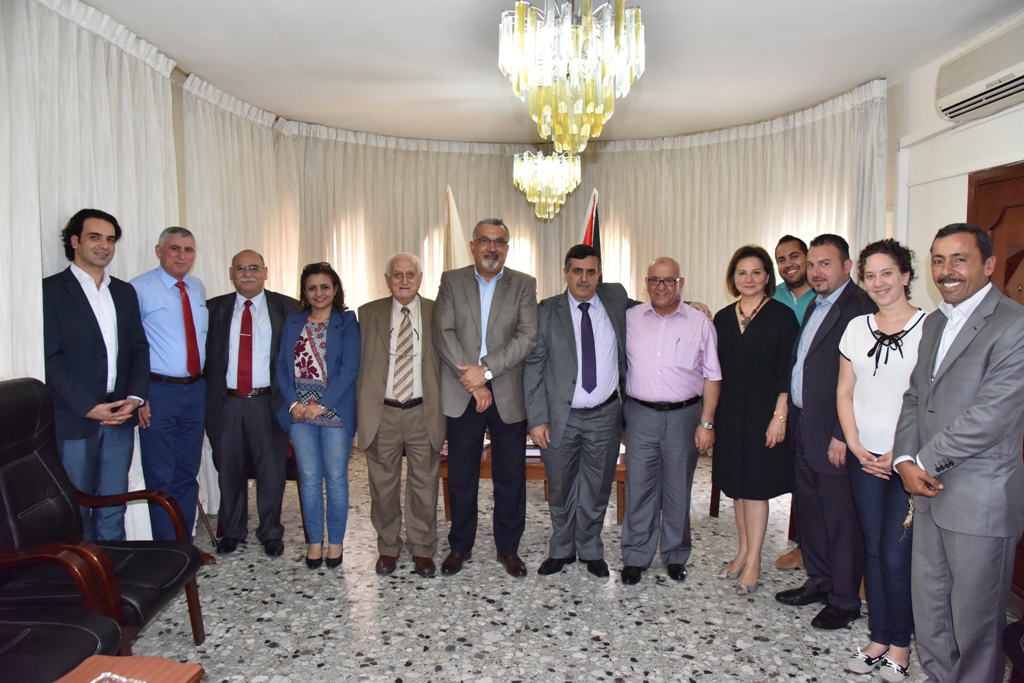  رئيس بلدية بيت لحم  يستقبل مجلس ادارة مؤسسة تطوير بيت لحم 