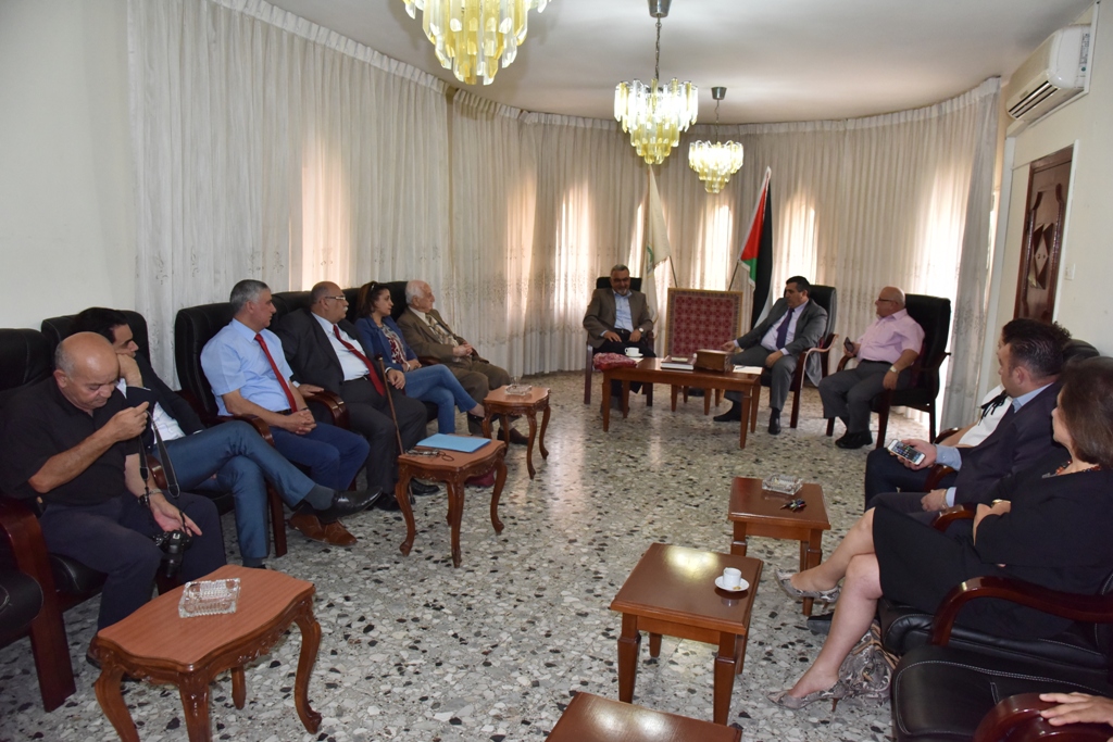  رئيس بلدية بيت لحم  يستقبل مجلس ادارة مؤسسة تطوير بيت لحم 