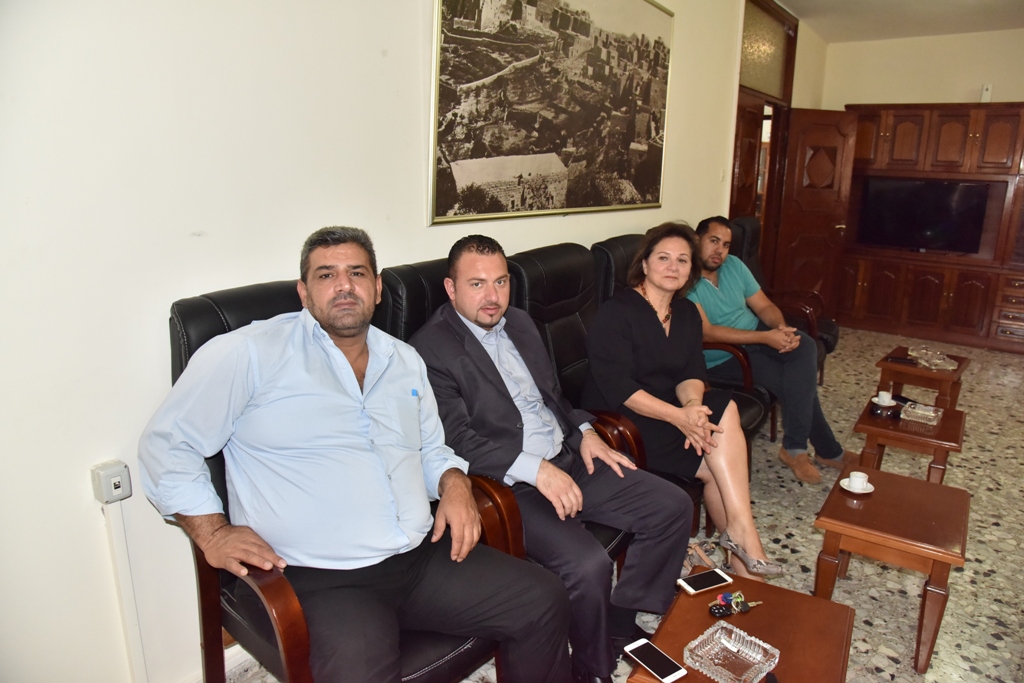  رئيس بلدية بيت لحم  يستقبل مجلس ادارة مؤسسة تطوير بيت لحم 