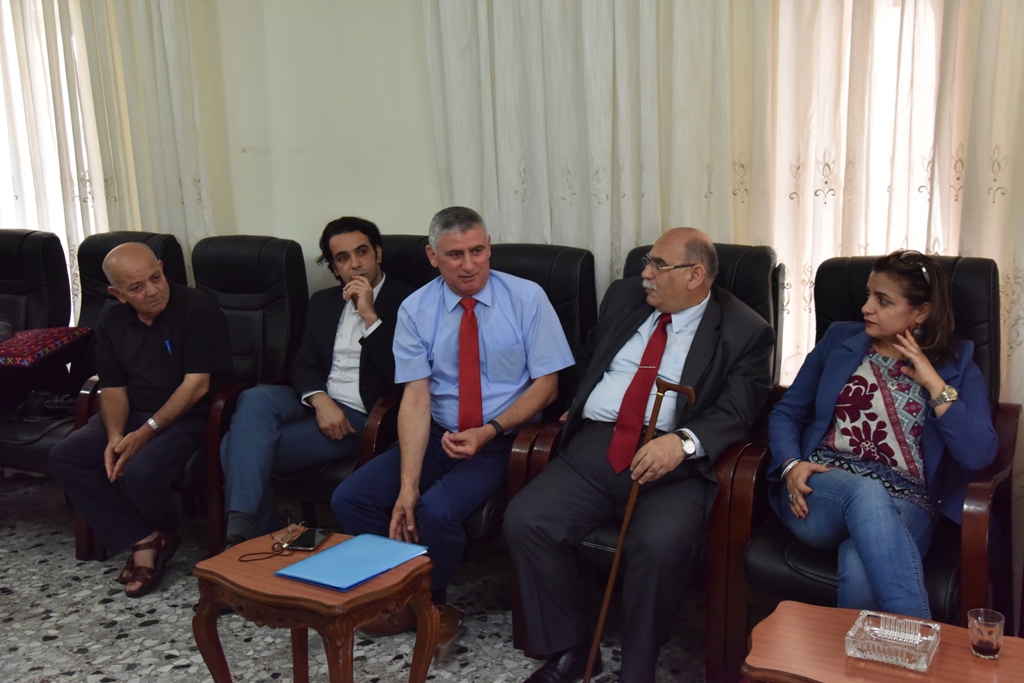  رئيس بلدية بيت لحم  يستقبل مجلس ادارة مؤسسة تطوير بيت لحم 