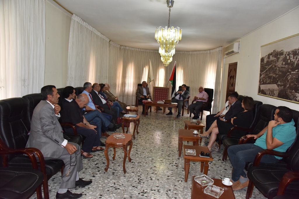  رئيس بلدية بيت لحم  يستقبل مجلس ادارة مؤسسة تطوير بيت لحم 