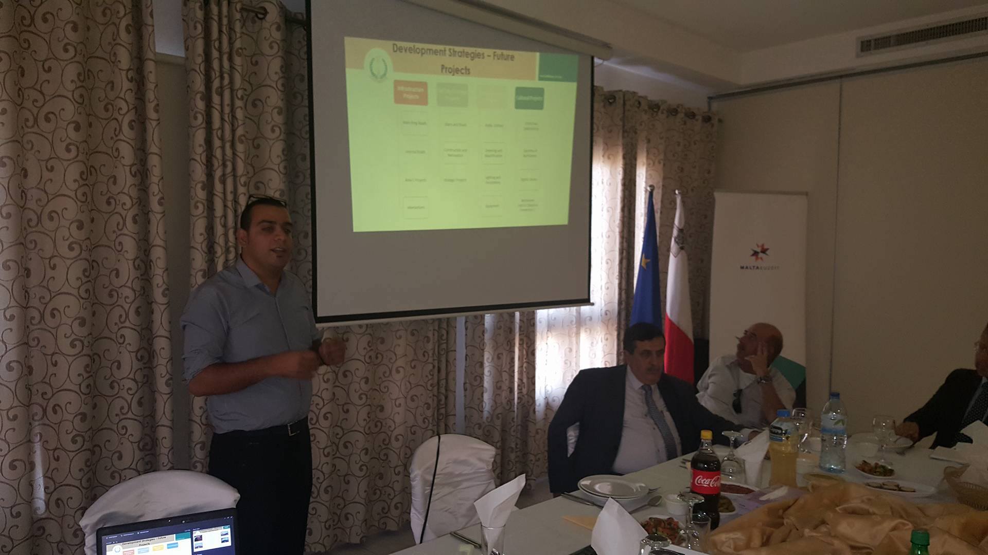 بلدية بيت لحم تعرض مقترحات مشاريع تنموية في لقاء نظمته ممثلية مالطا ضم البعثات والممثليات الأوروبية في فلسطين