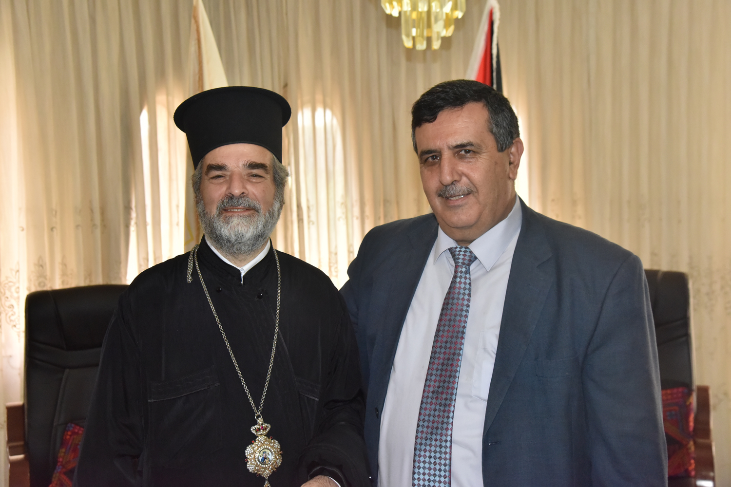 سلمان يستقبل المطران بطرس ملكي والمطران ثيوفانيس والمونسنيور منصور متوكا