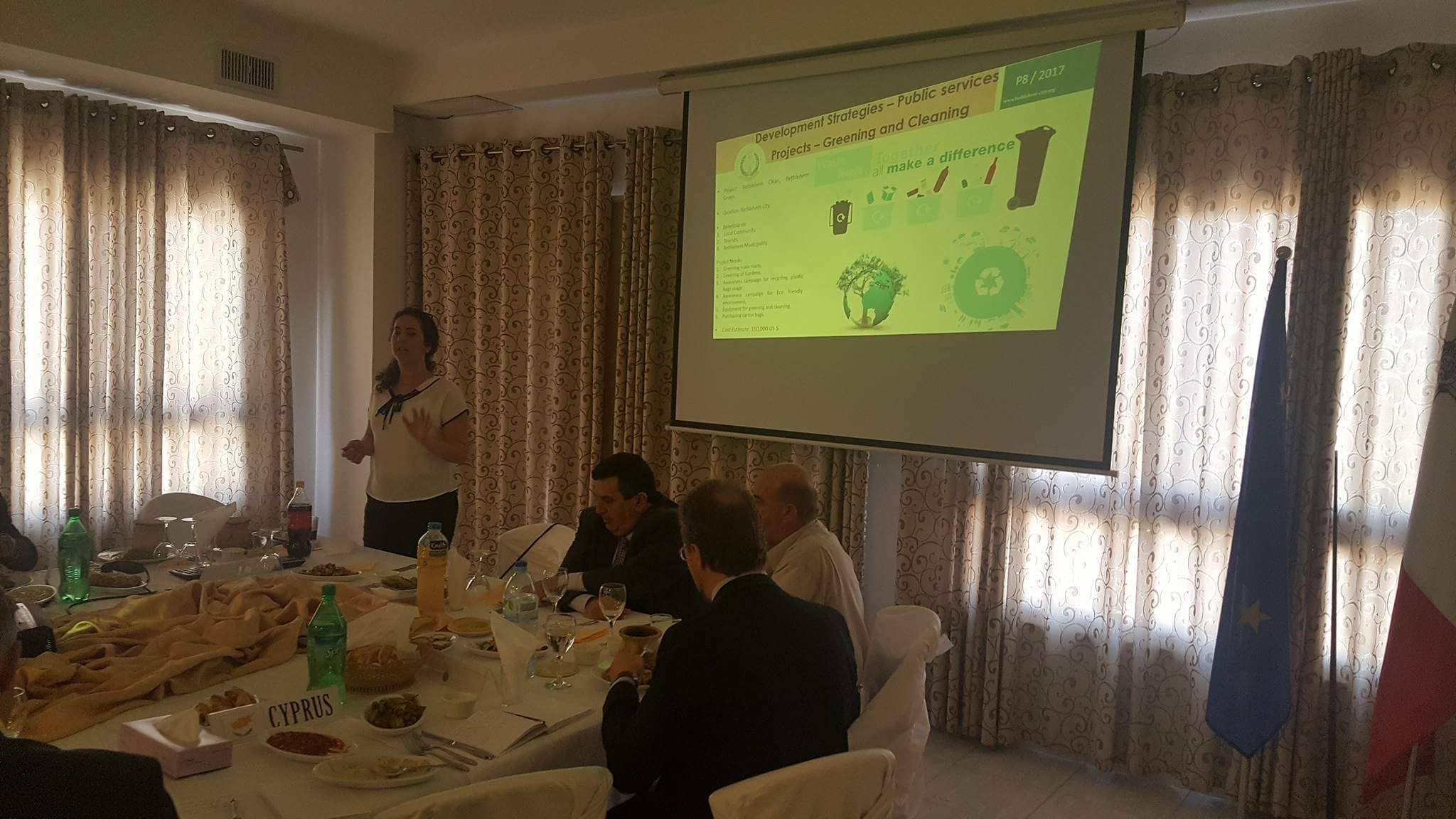 بلدية بيت لحم تعرض مقترحات مشاريع تنموية في لقاء نظمته ممثلية مالطا ضم البعثات والممثليات الأوروبية في فلسطين