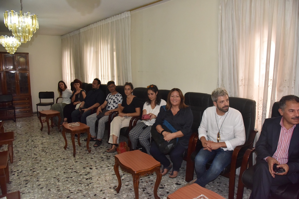 رئيس وأعضاء مجلس بلدية بيت لحم يستقبلون بطريرك الأقباط الكاثوليك في مصر والأب فلتس والوفد الإيطالي المرافق 