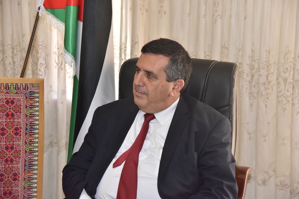 رئيس وأعضاء مجلس بلدية بيت لحم يستقبلون بطريرك الأقباط الكاثوليك في مصر والأب فلتس والوفد الإيطالي المرافق 