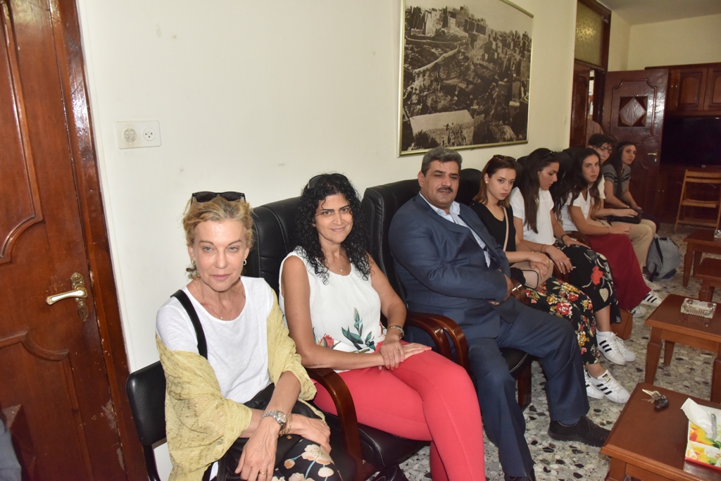 رئيس وأعضاء مجلس بلدية بيت لحم يستقبلون بطريرك الأقباط الكاثوليك في مصر والأب فلتس والوفد الإيطالي المرافق 